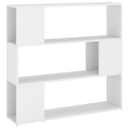 Bokhylle Hvit Romdeler 100x24x94 cm