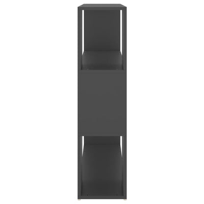 Bokhylle Grå Romdeler  100x24x94 cm sponplate