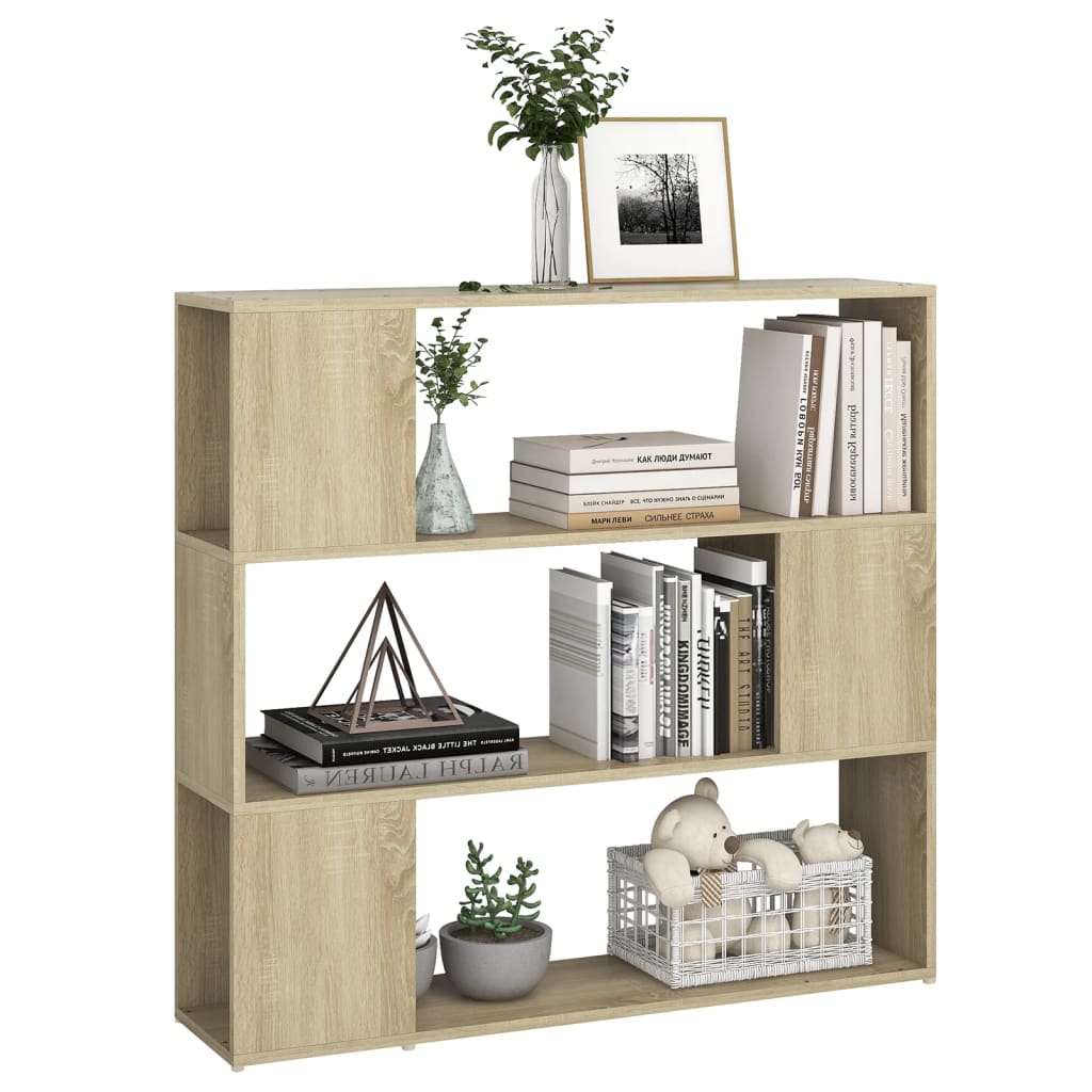 Bokhylle Sonoma Eik Romdeler 100x24x94 cm