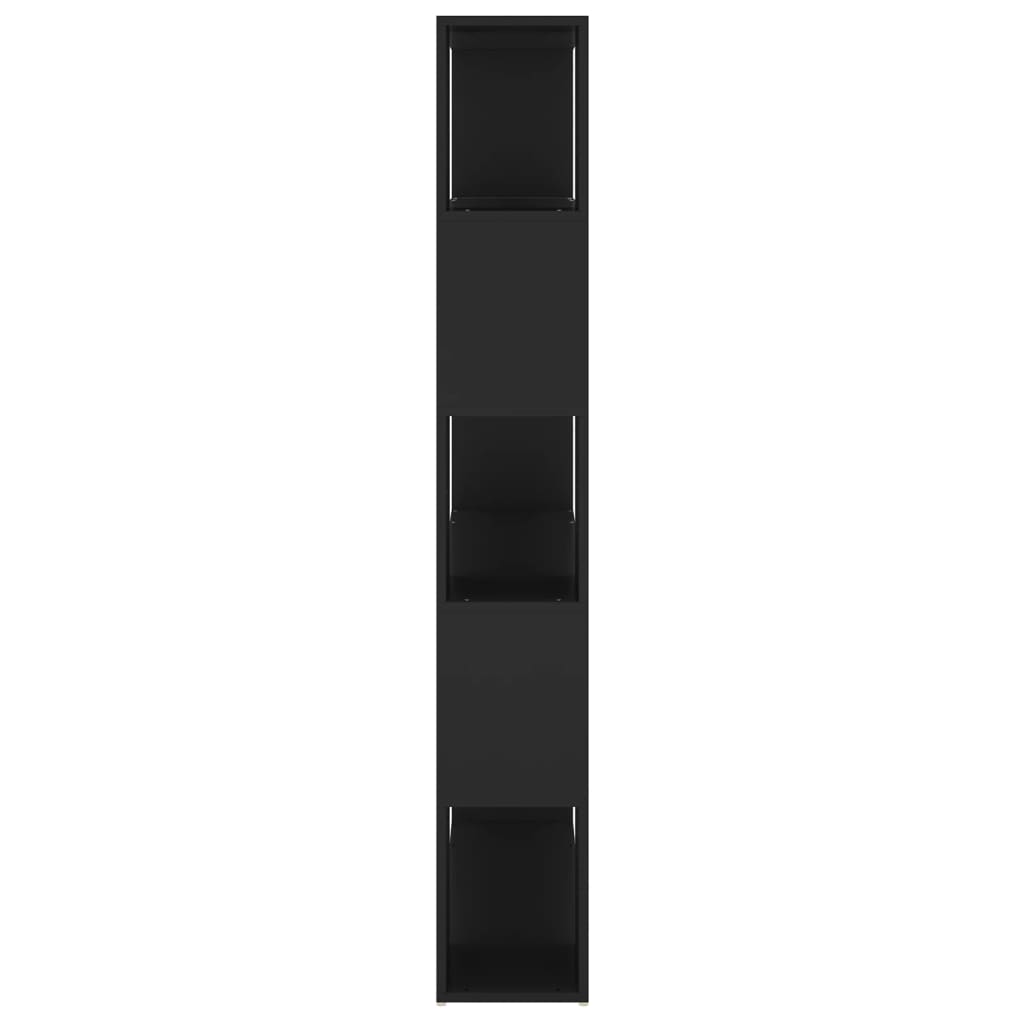 Bokhylle Svart Romdeler 100x24x155 cm