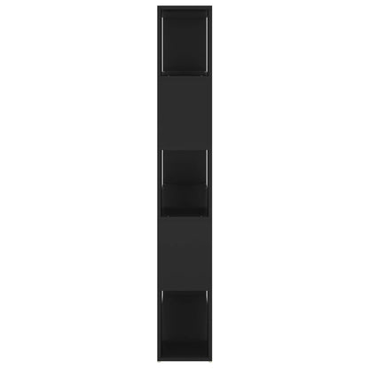 Bokhylle Svart Romdeler 100x24x155 cm