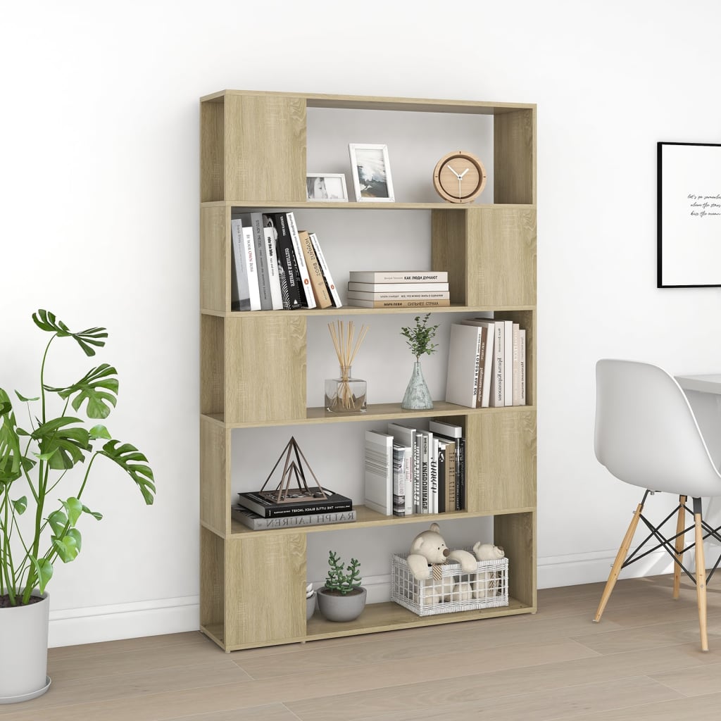 Bokhylle Sonoma Eik Romdeler 100x24x155 cm