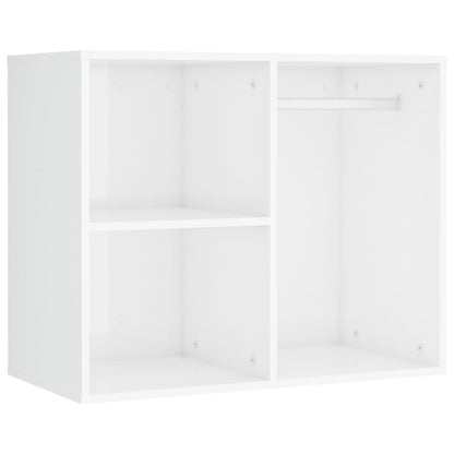 Sminkebord Høyglans Hvit LED 2 skap
