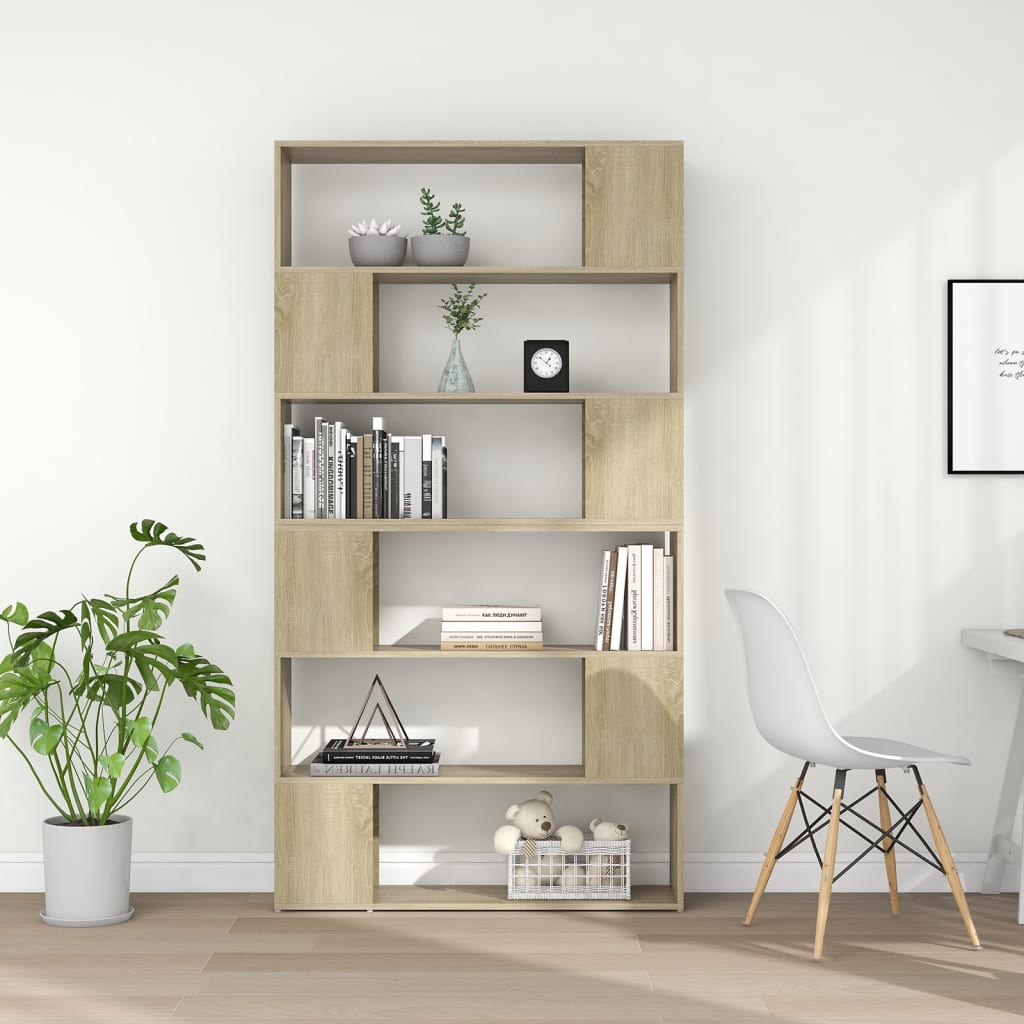 Bokhylle Sonoma Eik Romdeler 100x24x188 cm