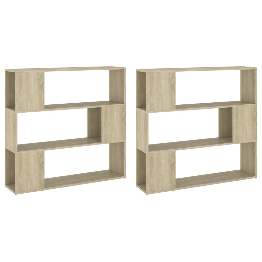 Bokhylle Sonoma Eik Romdeler 100x24x188 cm