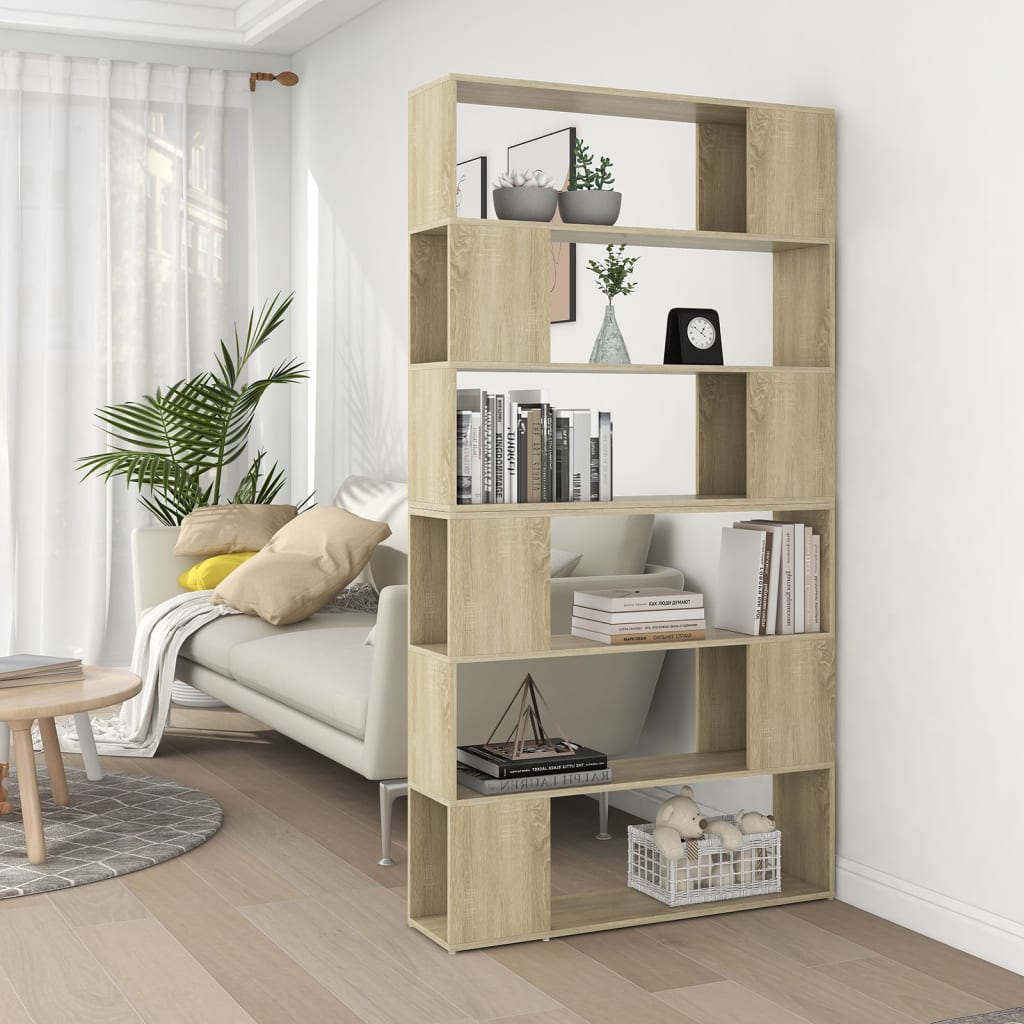 Bokhylle Sonoma Eik Romdeler 100x24x188 cm