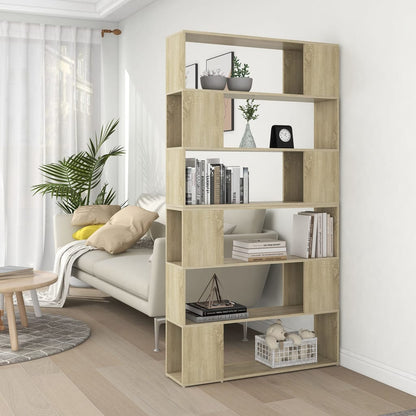 Bokhylle Sonoma Eik Romdeler 100x24x188 cm