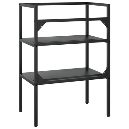 Baderomshylle Svart 59x38x83 cm jern