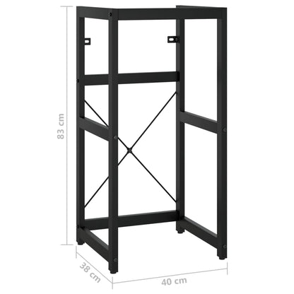 Baderomshylle Svart 40x38x83 cm jern