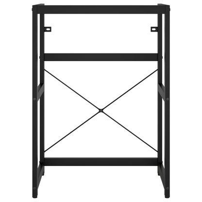 Baderomshylle Svart 59x38x83 cm jern