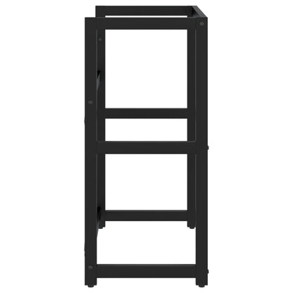 Baderomshylle Svart 59x38x83 cm jern