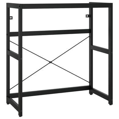 Baderomshylle Svart 79x38x83 cm jern