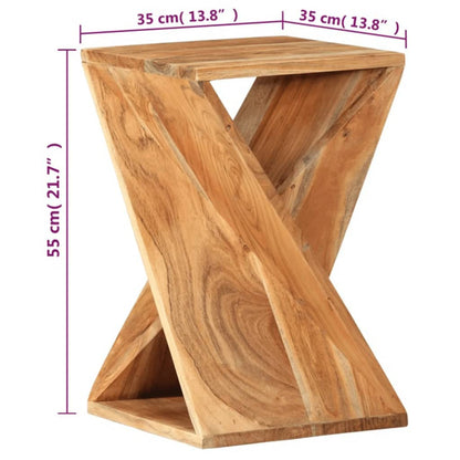 Sidebord Tre 35x35x55 cm gjenvunnet akasie