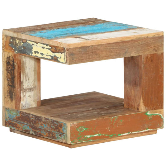 Salongbord Sofabord Tre Gjenvunnet Heltre 45x45x40 cm
