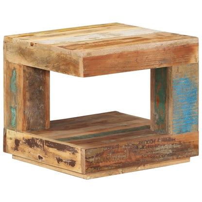 Salongbord Sofabord Tre Gjenvunnet Heltre 45x45x40 cm