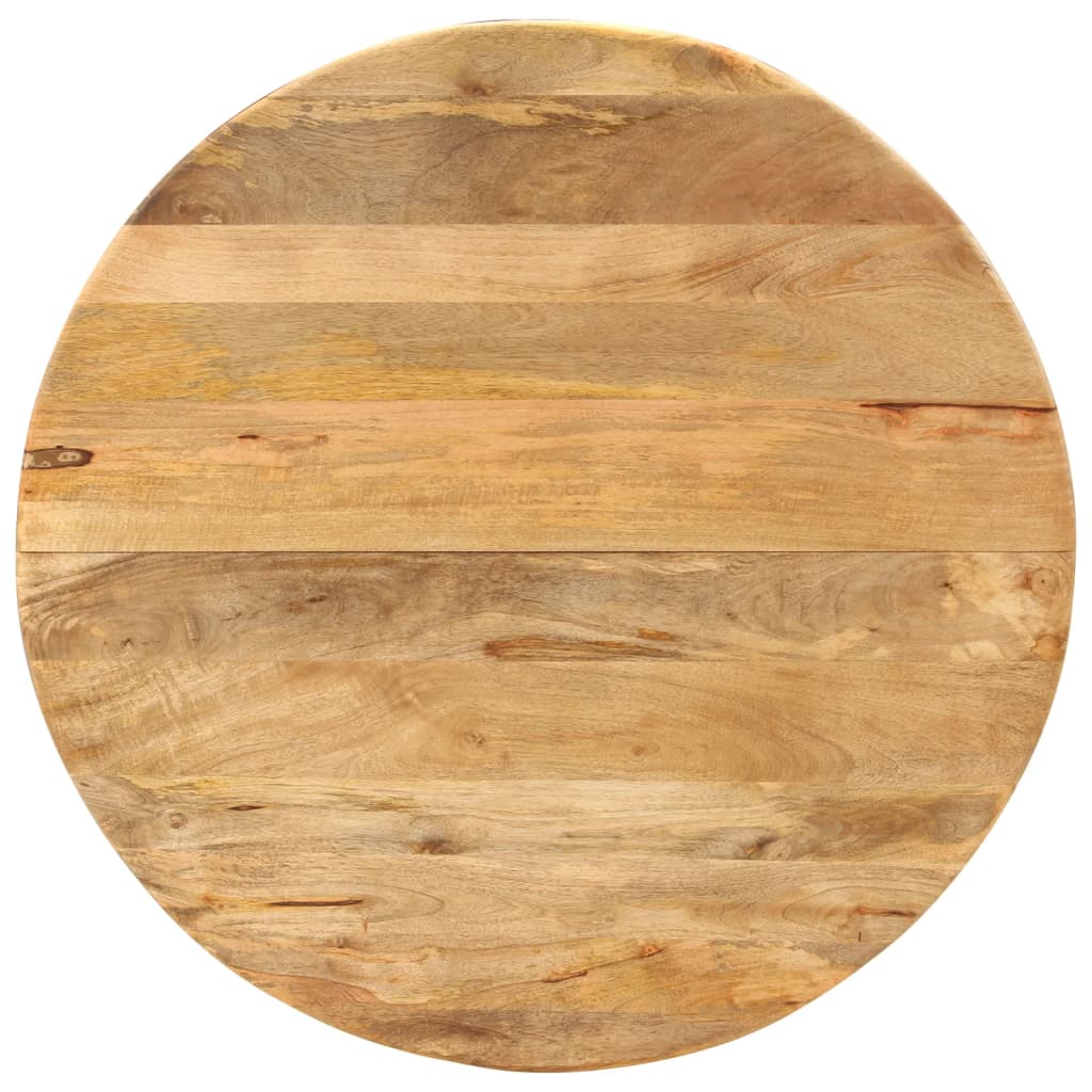 Spisebord Kjøkkenbord Ø110x78 cm heltre mango og stål