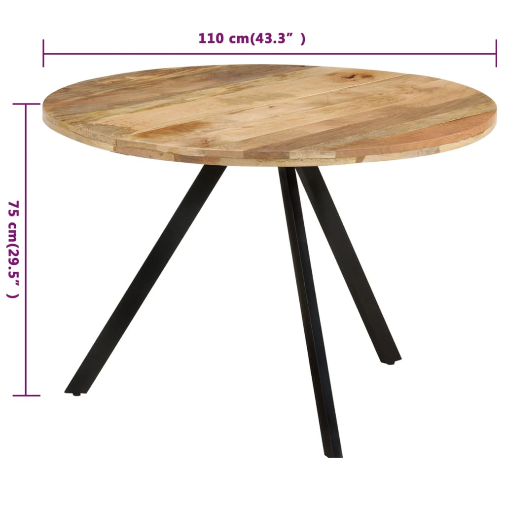 Spisebord Kjøkkenbord Tre 110x75 cm heltre mango