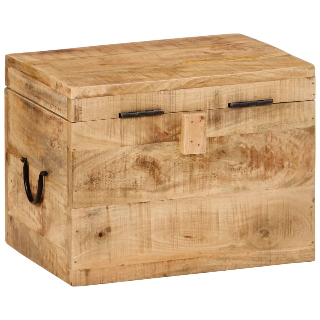 Oppbevaringskiste 39x28x31 cm heltre mango