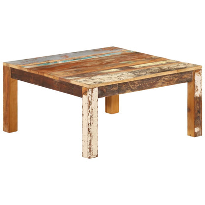 Salongbord Sofabord Tre Gjenvunnet Heltre 80x80x40 cm
