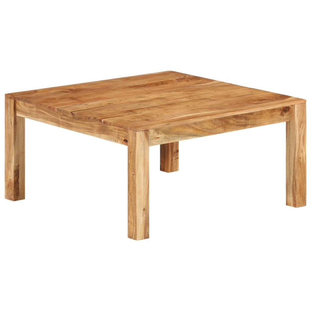 Salongbord Sofabord Tre heltre akasie 80x80x40 cm