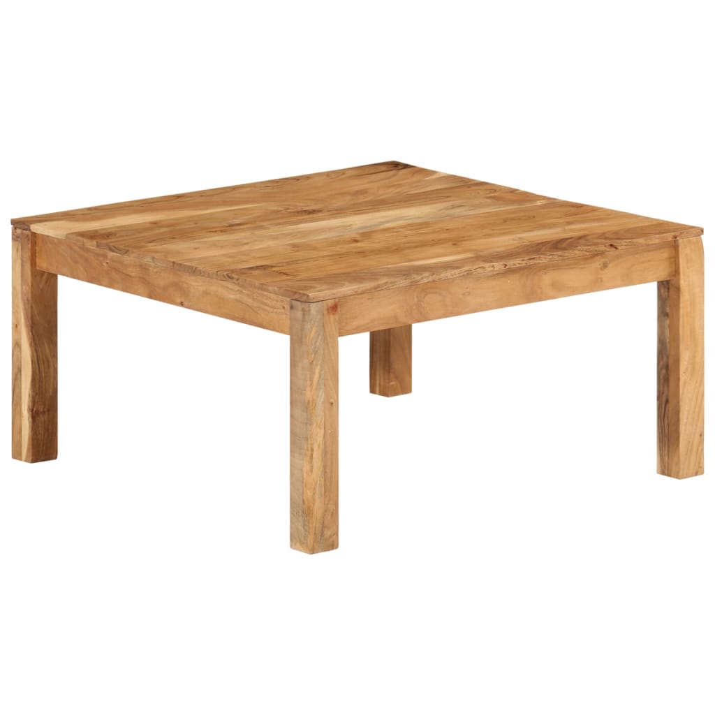 Salongbord Sofabord Tre heltre akasie 80x80x40 cm