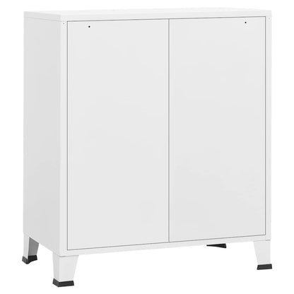 Kommode DIV. Hvit 78x40x93 cm metall