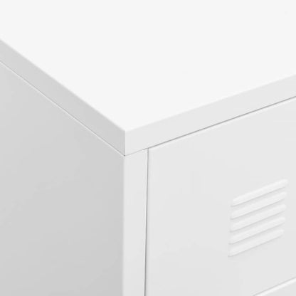 Kommode DIV. Hvit 78x40x93 cm metall