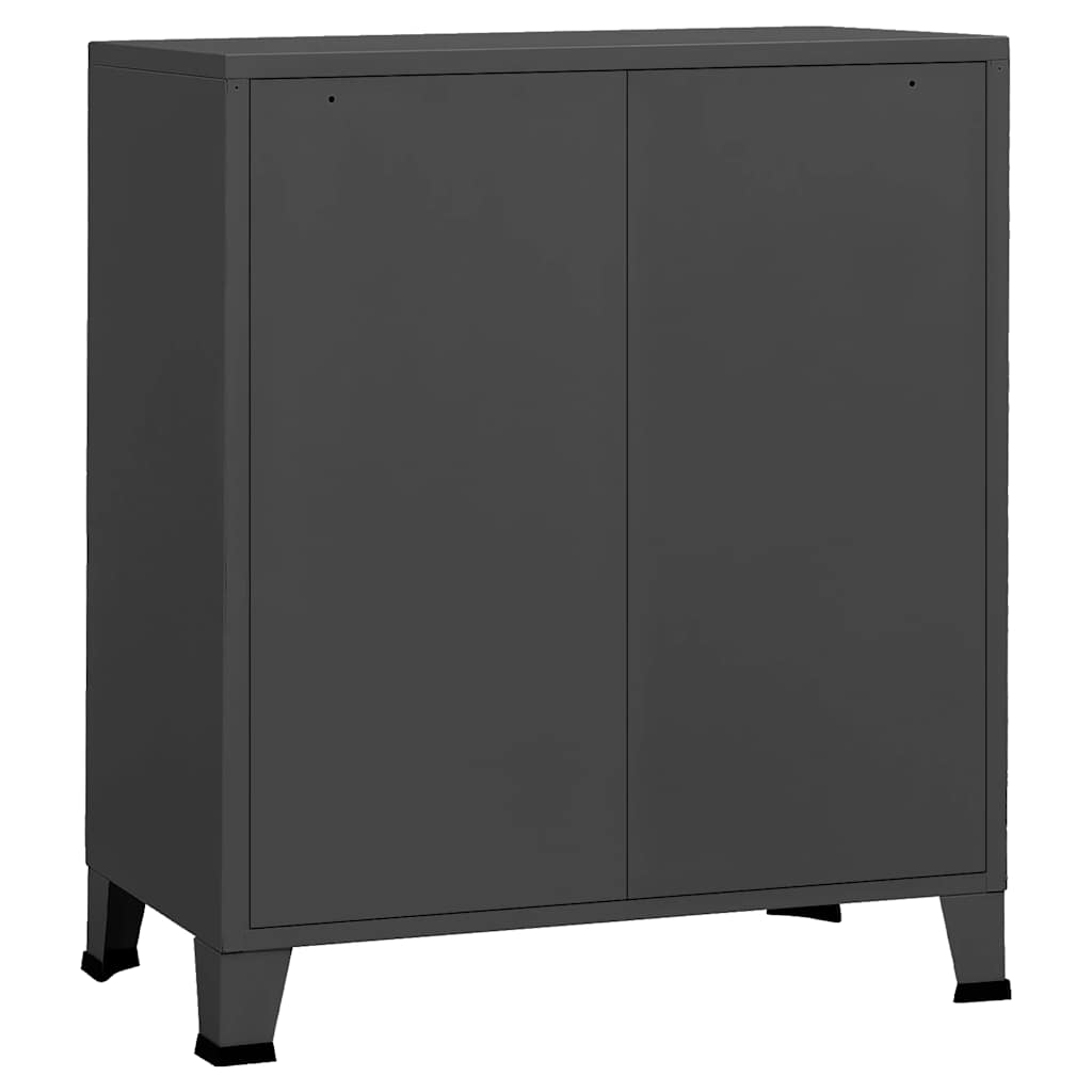 Kommode DIV.antrasitt 78x40x93 cm metall