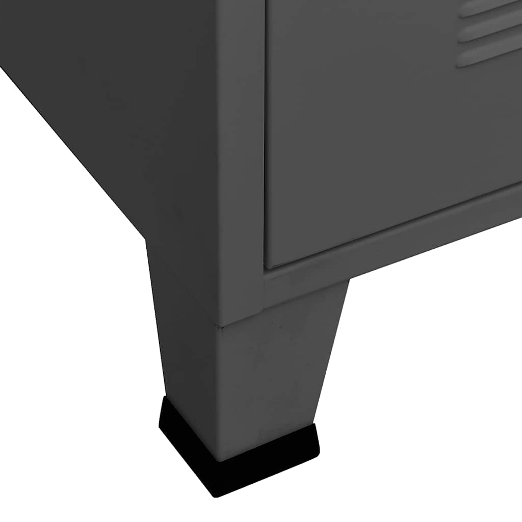 Kommode DIV.antrasitt 78x40x93 cm metall