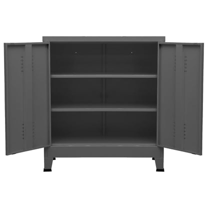 Skap DIV. antrasitt 90x40x100 cm stål