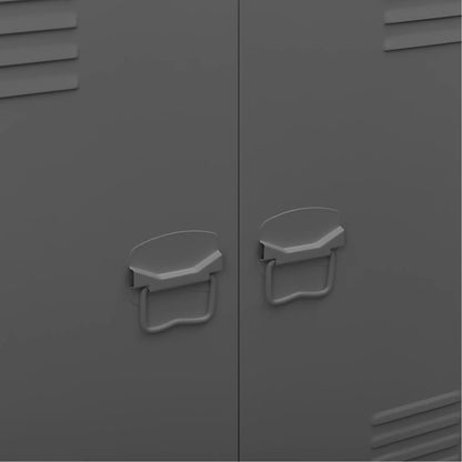 Skap DIV. antrasitt 90x40x100 cm stål