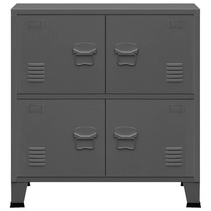 Skap DIV. antrasitt 75x40x80 cm stål