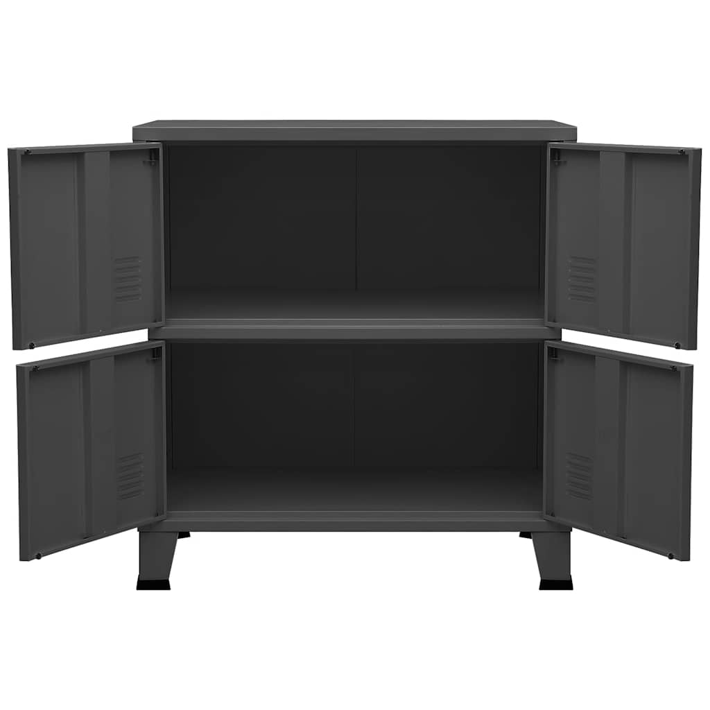 Skap DIV. antrasitt 75x40x80 cm stål