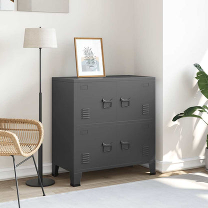 Skap DIV. antrasitt 75x40x80 cm stål