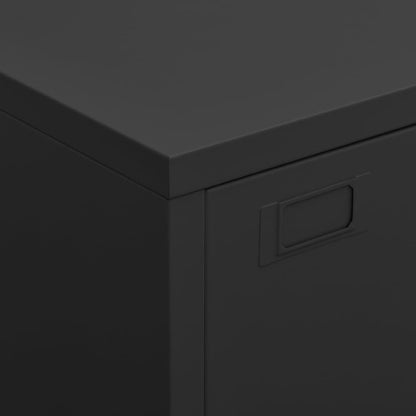 Skap DIV. Svart 75x40x115 cm metall