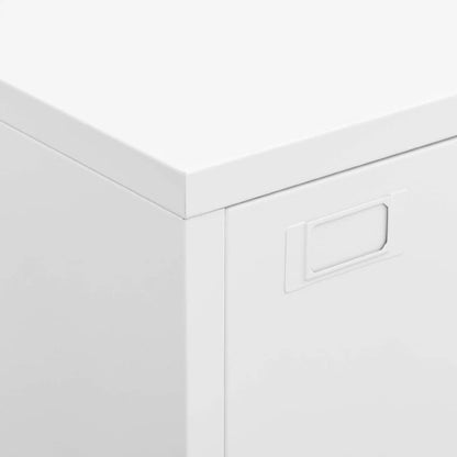 Skap DIV. Hvit 75x40x115 cm metall