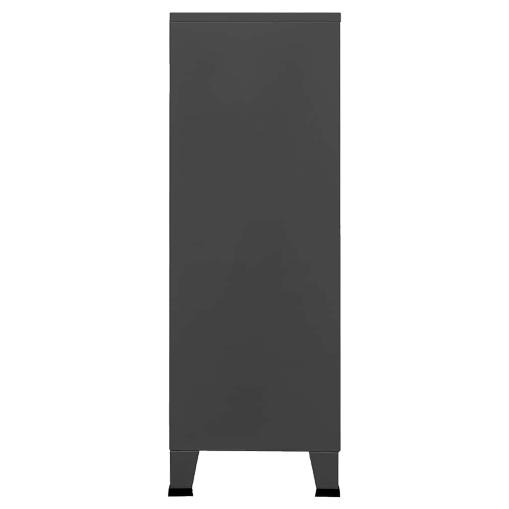 Skap DIV. antrasitt 75x40x115 cm metall