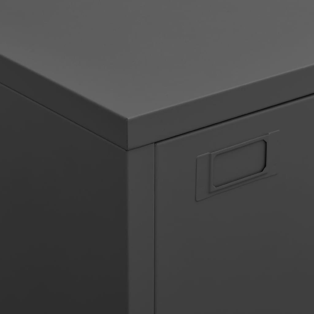 Skap DIV. antrasitt 75x40x115 cm metall