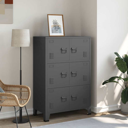 Skap DIV. antrasitt 75x40x115 cm metall