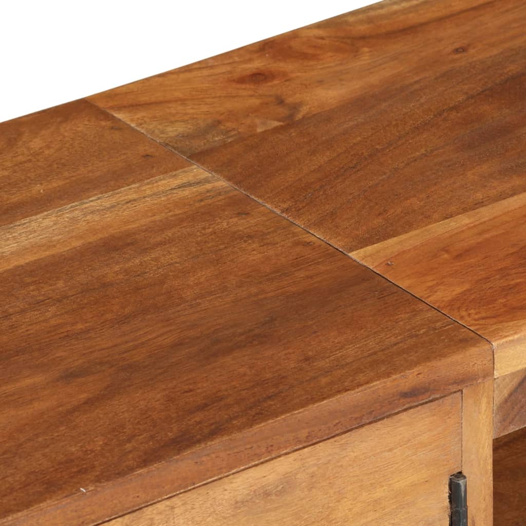 TV-Møbel Tre TV-benk heltre akasie med honningfinish 140x30x40 cm