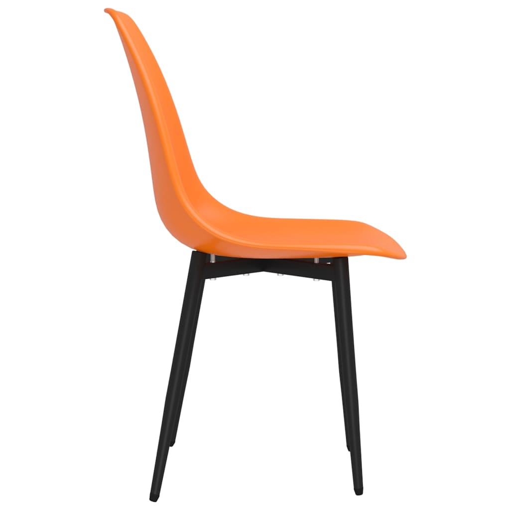 Spisestoler 6 stk oransje PP
