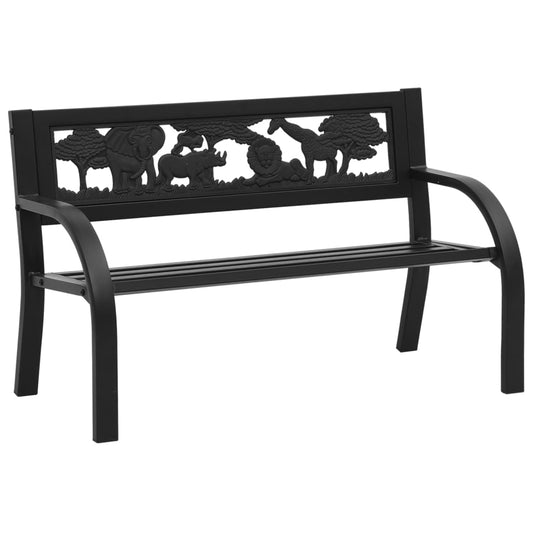 Hagebenk Metall for barn 86 cm stål