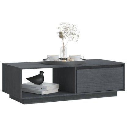 Salongbord Sofabord Grå 110x50x33,5 cm heltre furu