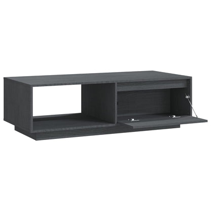Salongbord Sofabord Grå 110x50x33,5 cm heltre furu