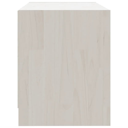 TV-Møbel Hvit Tv-benk 80x31x39 cm heltre furu