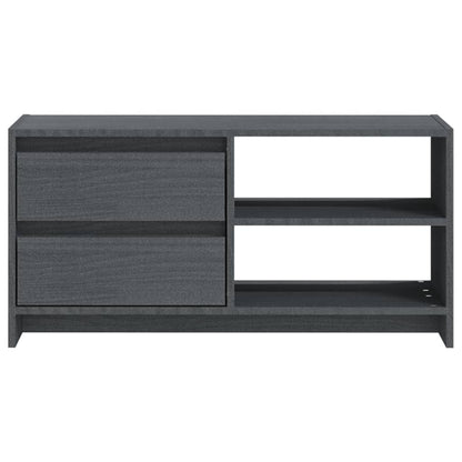 TV-Møbel Grå TV-benk 80x31x39 cm heltre furu
