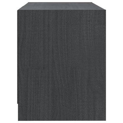 TV-Møbel Grå TV-benk 80x31x39 cm heltre furu