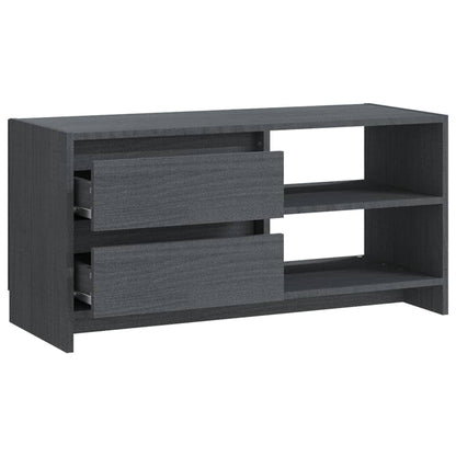 TV-Møbel Grå TV-benk 80x31x39 cm heltre furu