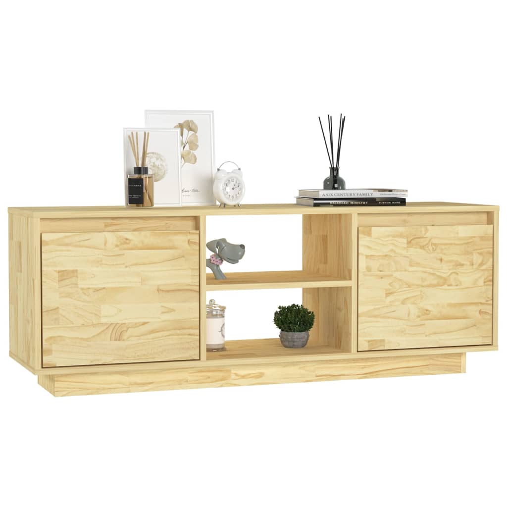 TV-Møbel Tre TV-benk heltre furu 110x30x40 cm