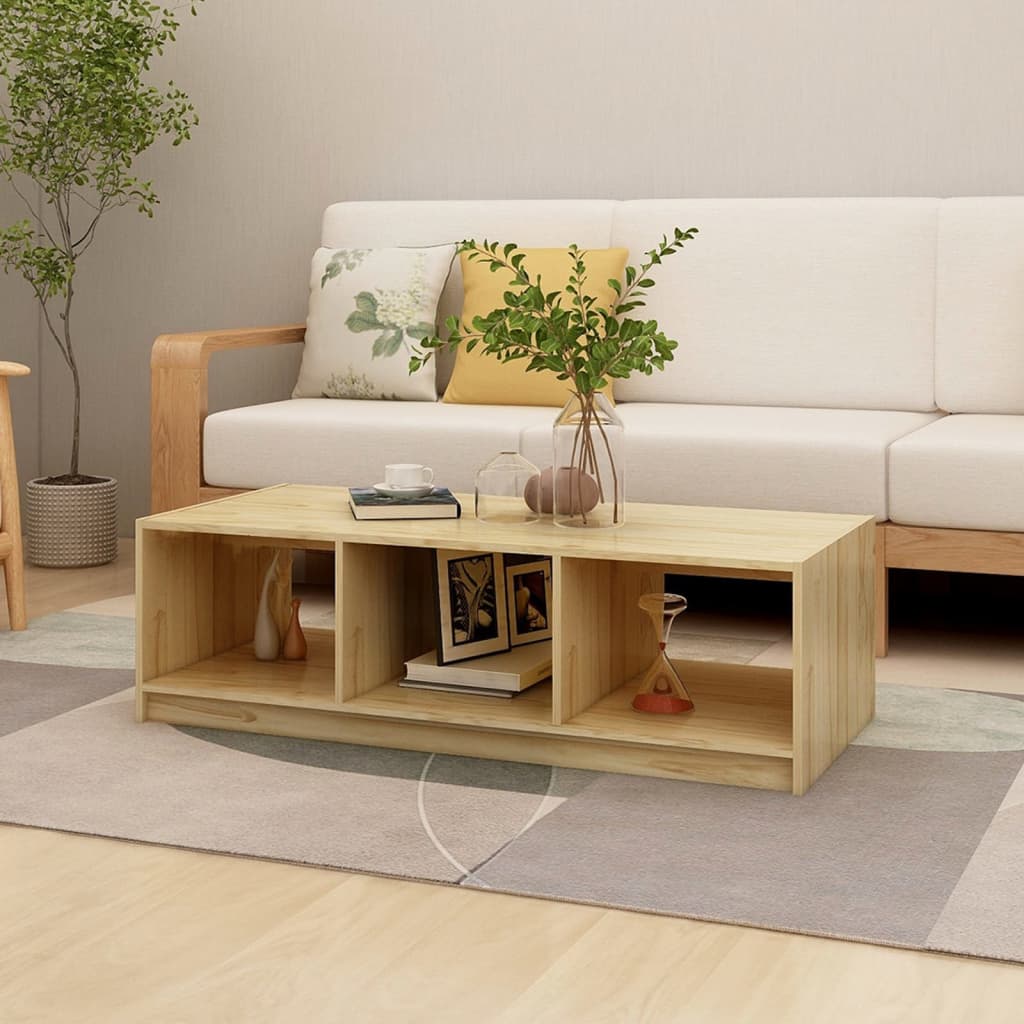 Salongbord Sofabord Tre heltre furu 110x50x34 cm